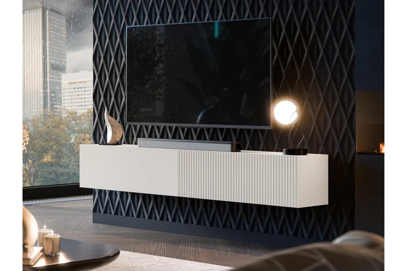 Kangana Tv-bänk 200x30 cm - Beige - Möbler - Tv möbel & mediamöbel - TV bänk & mediabänk