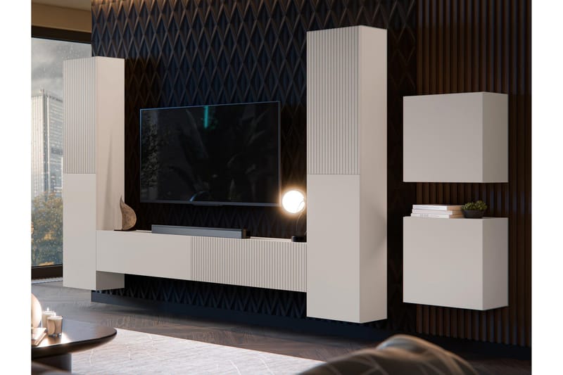 Kangana Tv-möbelset - Beige - Möbler - Tv möbel & mediamöbel - TV-möbelset