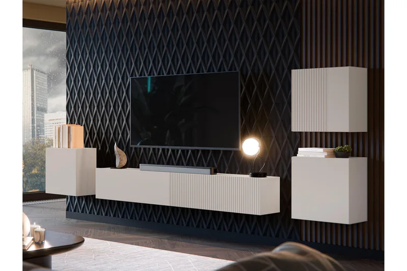 Kangana Tv-möbelset - Beige - Möbler - Tv möbel & mediamöbel - TV-möbelset