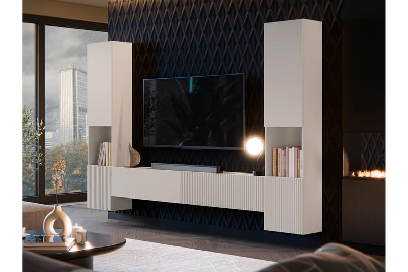 Kangana Tv-möbelset - Beige - Möbler - Tv möbel & mediamöbel - TV-möbelset