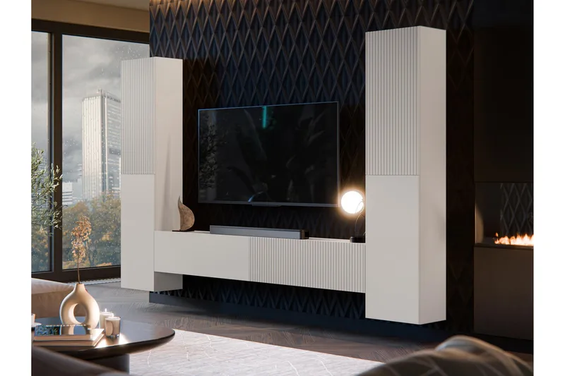 Kangana Tv-möbelset - Beige - Möbler - Tv möbel & mediamöbel - TV-möbelset