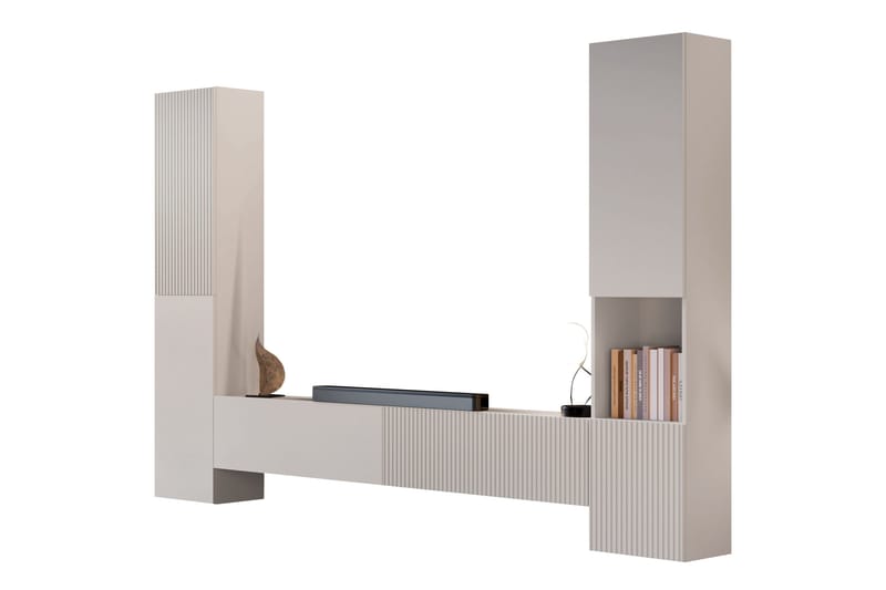 Kangana Tv-möbelset - Svart/Brun - Möbler - Tv möbel & mediamöbel - TV-möbelset