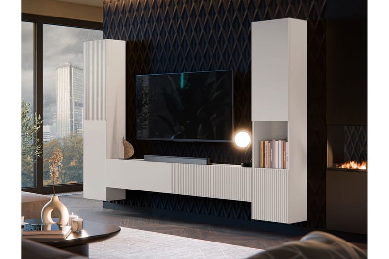 Kangana Tv-möbelset - Svart/Brun - Möbler - Tv möbel & mediamöbel - TV-möbelset