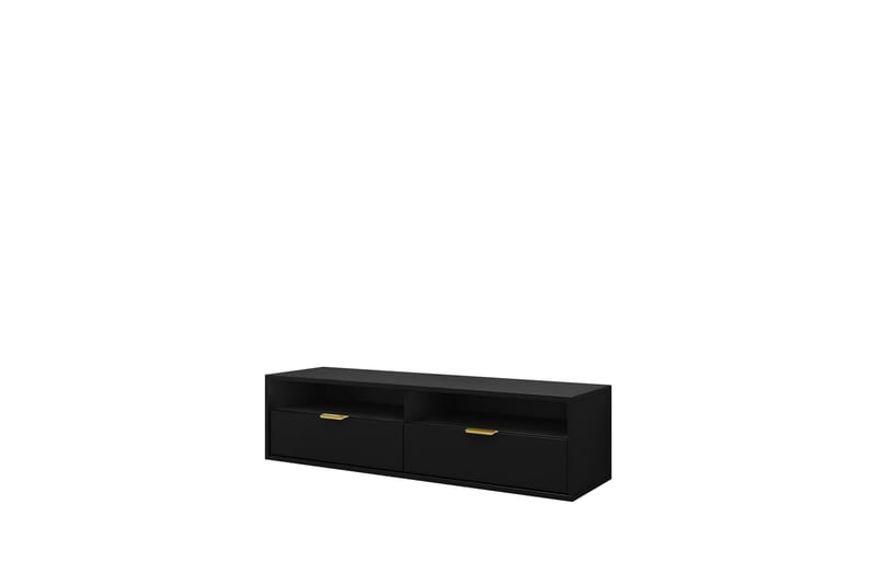 Kanon Tv-bänk 140 cm - Svart - Möbler - Tv möbel & mediamöbel - TV bänk & mediabänk