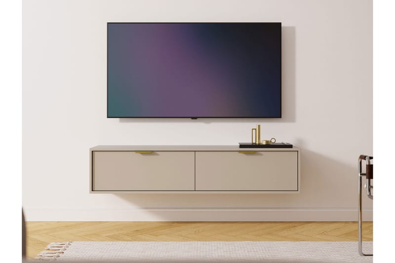 Kanta Tv-bänk 140 cm - Beige - Möbler - Tv möbel & mediamöbel - TV bänk & mediabänk