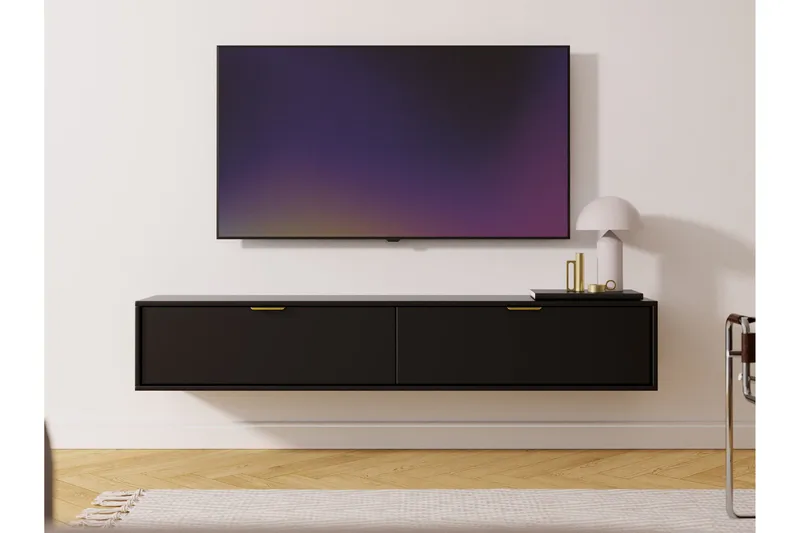 Kanta Tv-bänk 175 cm - Svart - Möbler - Tv möbel & mediamöbel - TV bänk & mediabänk