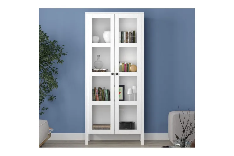 Kelric Bokhylla 80 cm - Natur/Vit - Förvaring - Hylla - Bokhylla