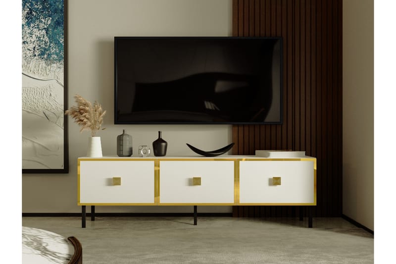 Kivan Tv-bänk 150 cm - Guld - TV bänk & mediabänk