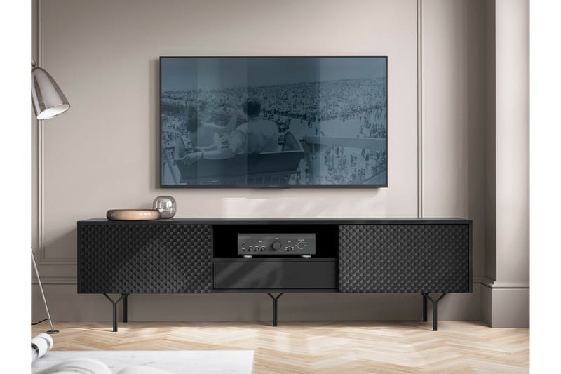Klinkerville Tv-skåp 180 cm - Grafitgrå - TV skåp