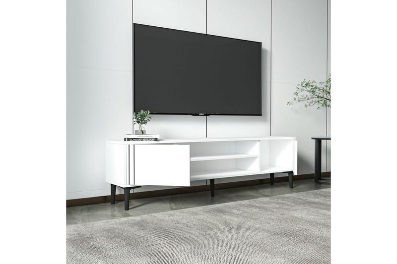 Klyne Tv-bänk 140 cm - Vit - Möbler - Tv möbel & mediamöbel - TV bänk & mediabänk