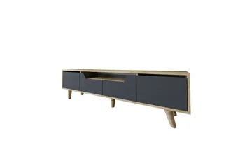 Kollumber Tv-stativ 180x30 cm - Brun/Antracit - Möbler - Tv möbel & mediamöbel - TV bänk & mediabänk