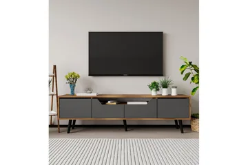 Kollumber Tv-stativ 180x30 cm - Valnöt/Antracit - Möbler - Tv möbel & mediamöbel - TV bänk & mediabänk