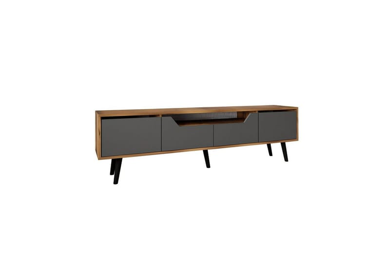 Kollumber Tv-stativ 180x30 cm - Valnöt/Antracit - Möbler - Tv möbel & mediamöbel - Mediastativ & väggfäste