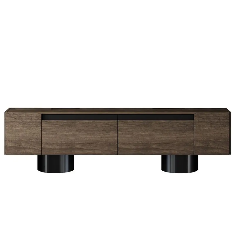 Kumail Tv-bänk 180 cm - Brun/Svart - Möbler - Tv möbel & mediamöbel - TV bänk & mediabänk