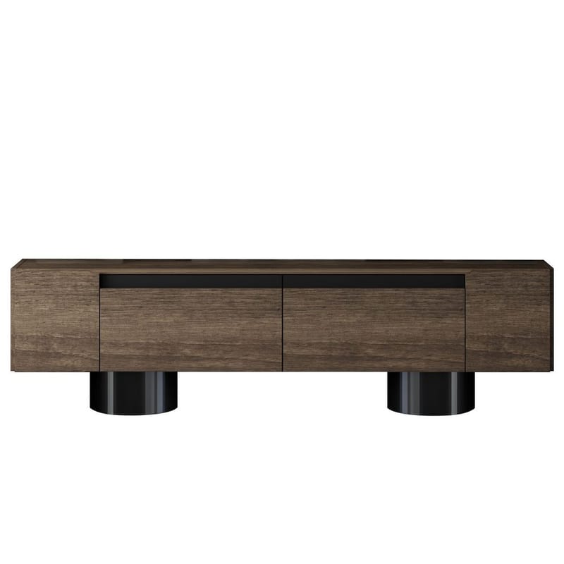Kumail Tv-bänk 180 cm - Brun/Svart - Möbler - Tv möbel & mediamöbel - TV bänk & mediabänk