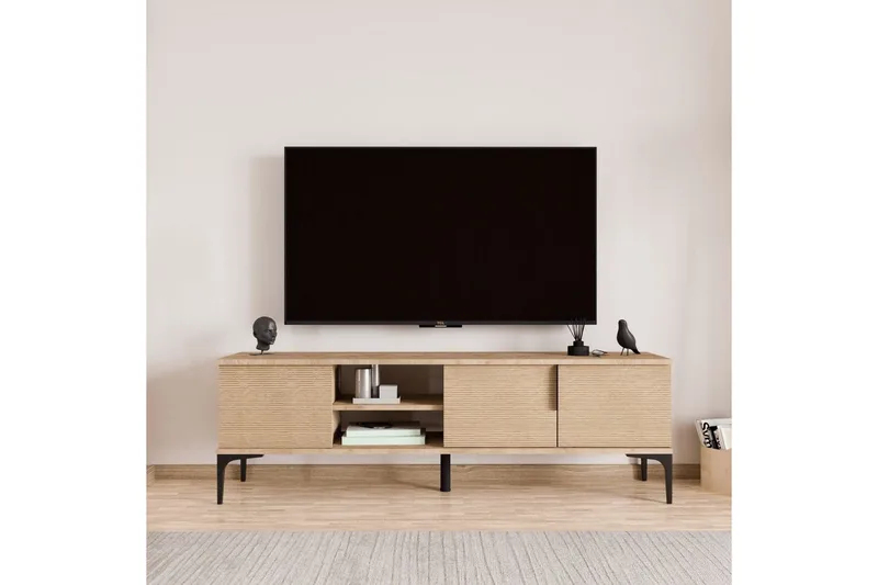 Kunar Tv-bänk 180 cm - Natur - Möbler - Tv möbel & mediamöbel - TV bänk & mediabänk