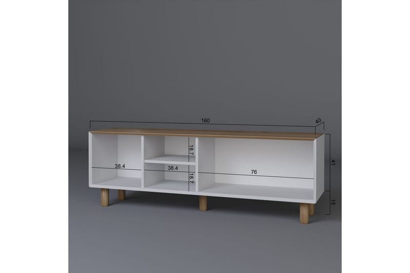 Kuniyoshi Tv-bänk 160 cm - Ek - Möbler - Tv möbel & mediamöbel - TV bänk & mediabänk