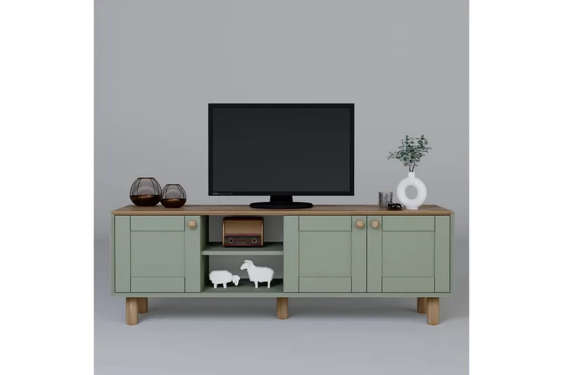 Kuniyoshi Tv-bänk 160 cm - Grön - Möbler - Tv möbel & mediamöbel - TV bänk & mediabänk