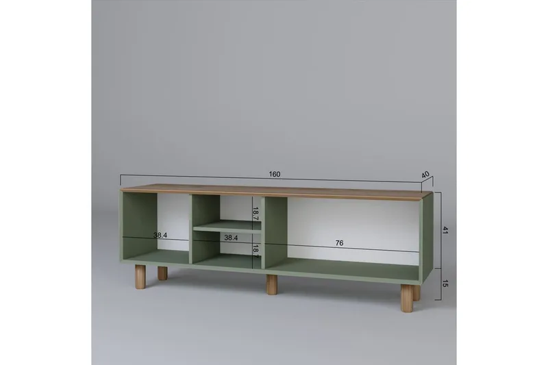 Kuniyoshi Tv-bänk 160 cm - Grön - Möbler - Tv möbel & mediamöbel - TV bänk & mediabänk