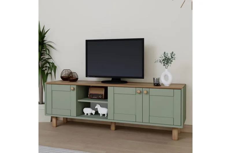 Kuniyoshi Tv-bänk 160 cm - Grön - Möbler - Tv möbel & mediamöbel - TV bänk & mediabänk