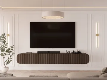 Lerva Tv-bänk 239 cm - Brun - Möbler - Tv möbel & mediamöbel - TV bänk & mediabänk