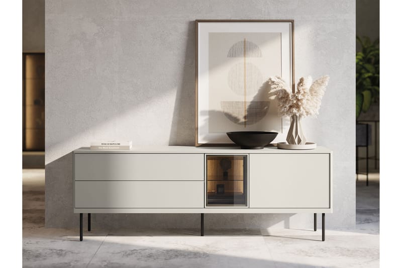 Levisa Tv-bänk 161x41 cm - Beige - Möbler - Tv möbel & mediamöbel - TV bänk & mediabänk