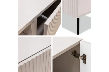 Lionel Golvstående TV Bänk 181 cm med Förvaring i Ljust Trä - Beige - Möbler - Tv möbel & mediamöbel - TV bänk & mediabänk
