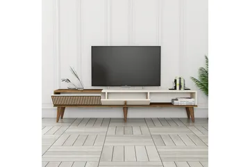 Lissione Tv-bänk 180 cm - Valnöt/Cream - Möbler - Tv möbel & mediamöbel - TV bänk & mediabänk
