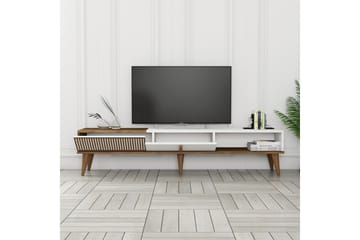 Lissione Tv-bänk 180 cm - Valnöt/Vit - Möbler - Tv möbel & mediamöbel - TV b änk & mediabänk