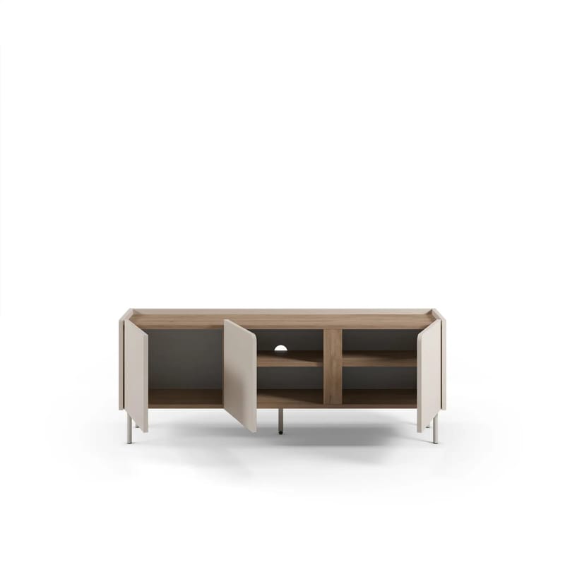 Lomar TV-bänk 140x53,9x35,5 cm - Santstone och naturlig ek - Möbler - Tv möbel & mediamöbel - TV bänk & mediabänk