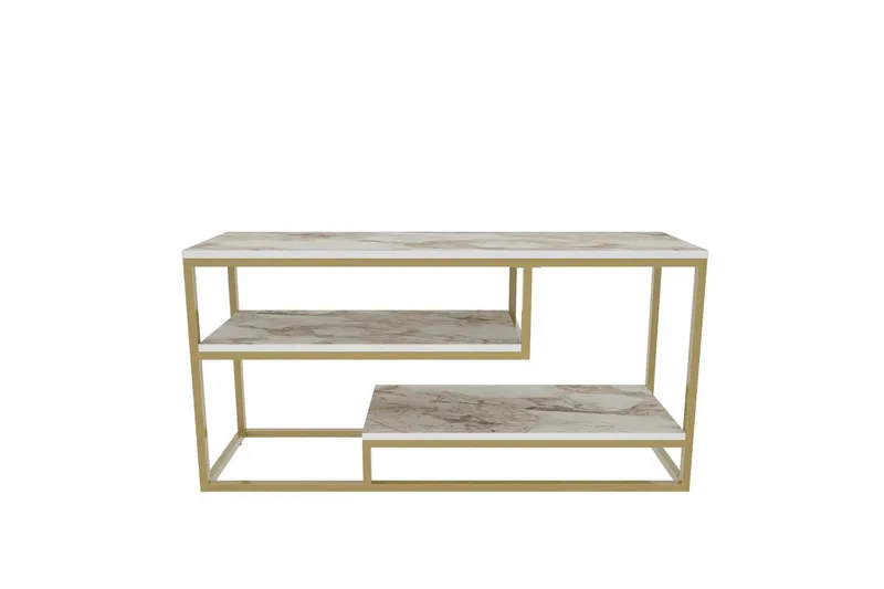 Lorin Tv-bänk 120 cm - Guld - Möbler - Tv möbel & mediamöbel - TV bänk & mediabänk