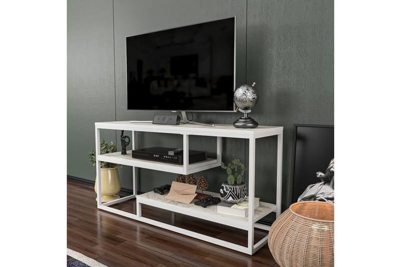 Lorin Tv-bänk 120 cm - Vit - Möbler - Tv möbel & mediamöbel - TV bänk & mediabänk