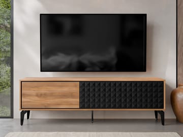 Lorvenn Tv-bänk 190 cm - Brun/Svart - Möbler - Tv möbel & mediamöbel - TV bänk & mediabänk