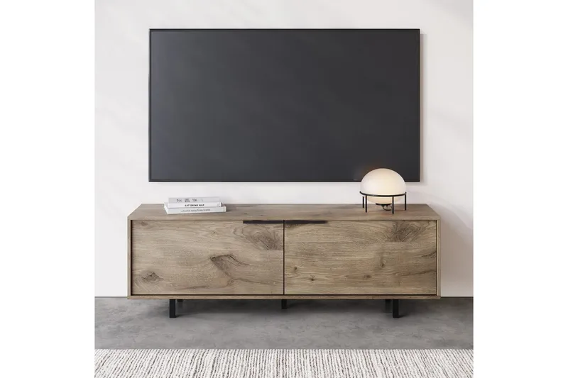 Lowboard Alberto 150x38x50 cm, Ek - 150x38x50 cm, Ek - Möbler - Tv möbel & mediamöbel - TV bänk & mediabänk