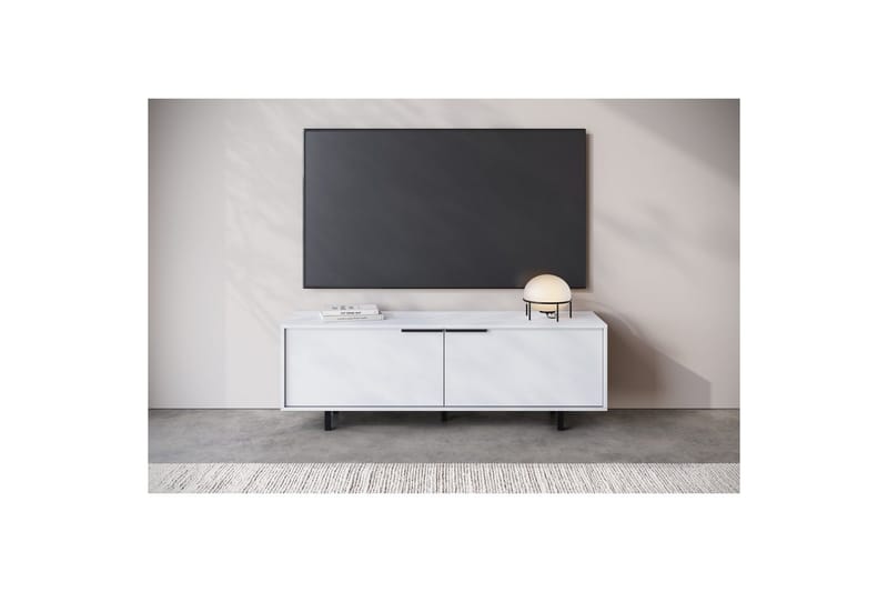 Lowboard Alberto 150x38x50 cm, Vit - 150x38x50 cm, Vit - Möbler - Tv möbel & mediamöbel - TV bänk & mediabänk