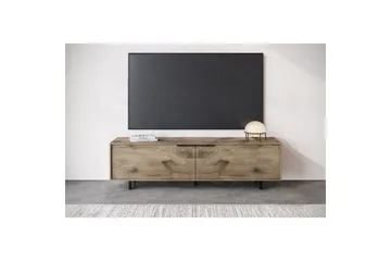 Lowboard Alberto 180x38x50 cm, Ek - 180x38x50 cm, Ek - Möbler - Tv möbel & mediamöbel - TV bänk & mediabänk