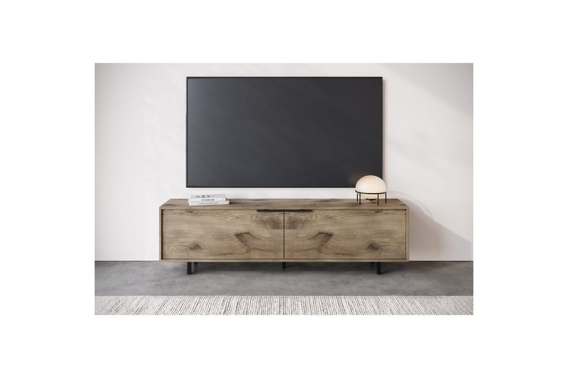 Lowboard Alberto 180x38x50 cm, Ek - 180x38x50 cm, Ek - Möbler - Tv möbel & mediamöbel - TV bänk & mediabänk