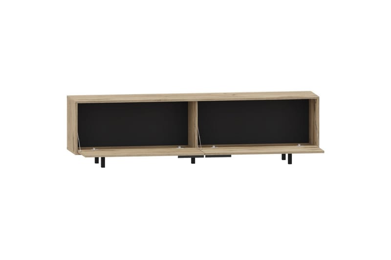 Lowboard Alberto 180x38x50 cm, Ek - 180x38x50 cm, Ek - Möbler - Tv möbel & mediamöbel - TV bänk & mediabänk