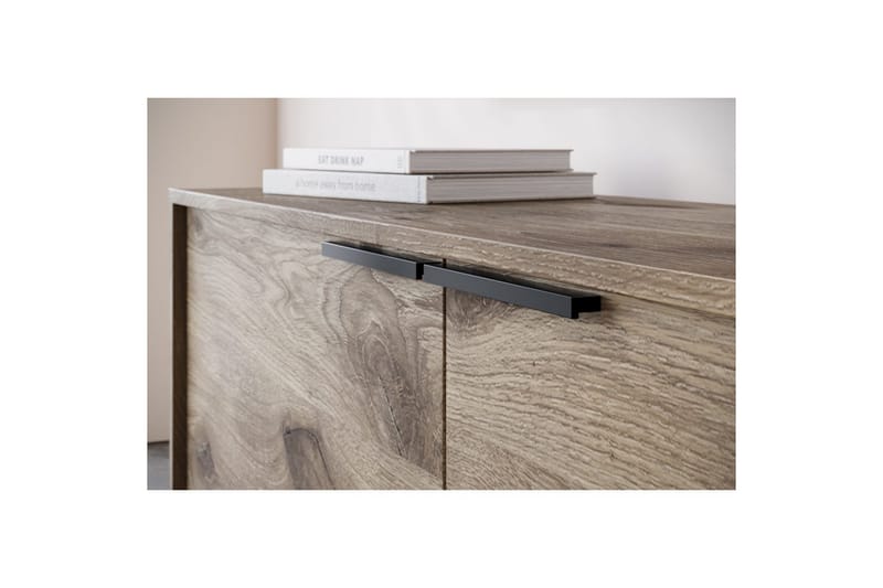 Lowboard Alberto 180x38x50 cm, Ek - 180x38x50 cm, Ek - Möbler - Tv möbel & mediamöbel - TV bänk & mediabänk