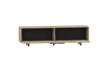 Lowboard Alberto 180x38x50 cm, Ek - 180x38x50 cm, Ek - Möbler - Tv möbel & mediamöbel - TV bänk & mediabänk
