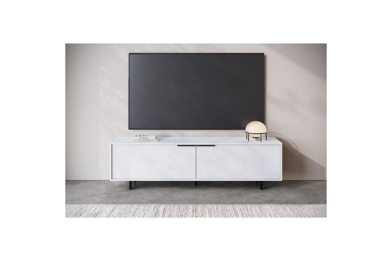 Lowboard Alberto 180x38x50 cm, Vit - 180x38x50 cm, Vit - Möbler - Tv möbel & mediamöbel - TV bänk & mediabänk