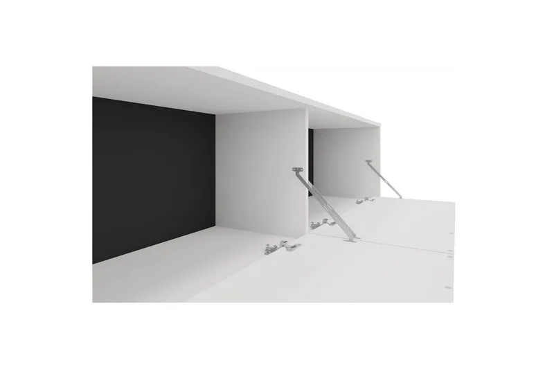 Lowboard Alberto 180x38x50 cm, Vit - 180x38x50 cm, Vit - Möbler - Tv möbel & mediamöbel - TV bänk & mediabänk