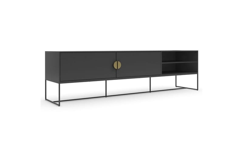 Lowboard Asia Antracit - Antracit - Möbler - Tv möbel & mediamöbel - TV bänk & mediabänk