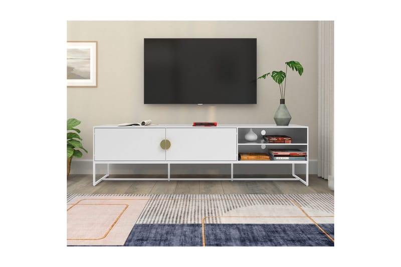 Lowboard Asia Vit - Vit - Möbler - Tv möbel & mediamöbel - TV bänk & mediabänk