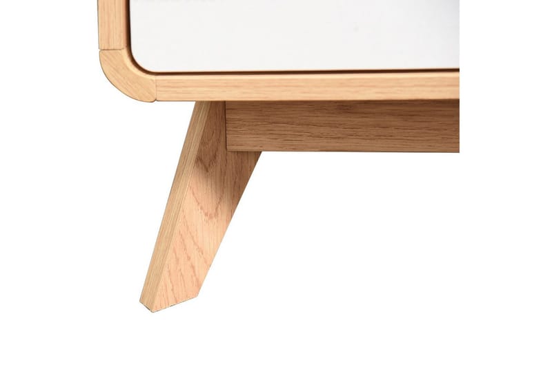 Lowboard Cassie 100x51x40 cm, Ek/Vit - 100x51x40 cm, Ek/Vit - Möbler - Tv möbel & mediamöbel - TV bänk & mediabänk