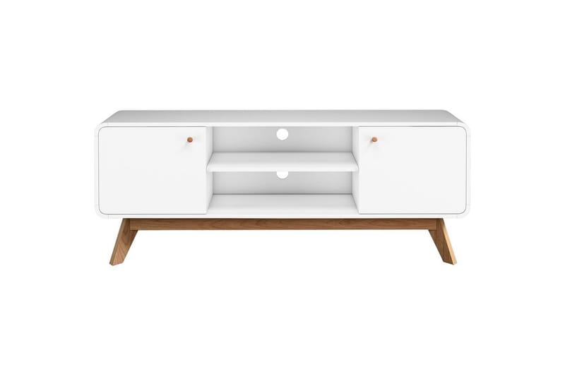 Lowboard Cassie 140x39x53 cm, Vit/Vit - 140x39x53 cm, Vit/Vit - Möbler - Tv möbel & mediamöbel - TV bänk & mediabänk