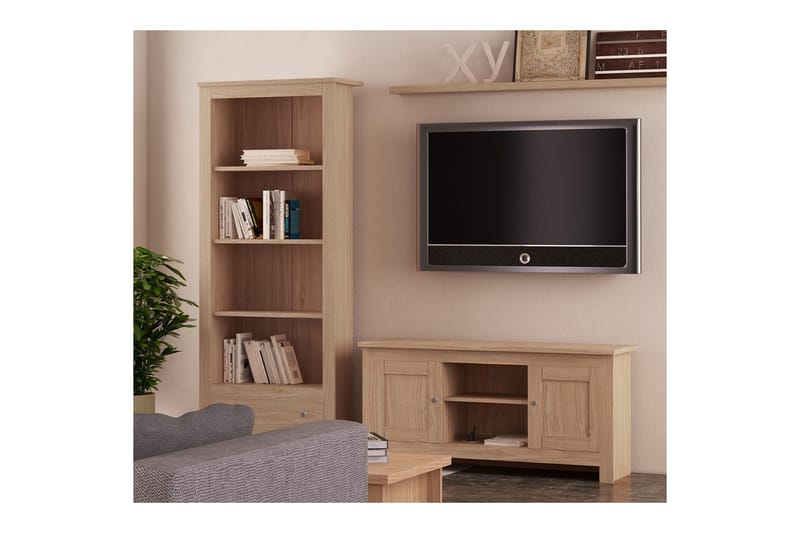 Lowboard Emerald 120x39x58 cm, Natur - 120x39x58 cm, Natur - Möbler - Tv möbel & mediamöbel - TV bänk & mediabänk