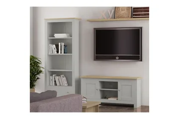 Lowboard Emerald 120x39x58 cm, Natur/Grå - 120x39x58 cm, Natur/Grå - Möbler - Tv möbel & mediamöbel - TV bänk & mediabänk