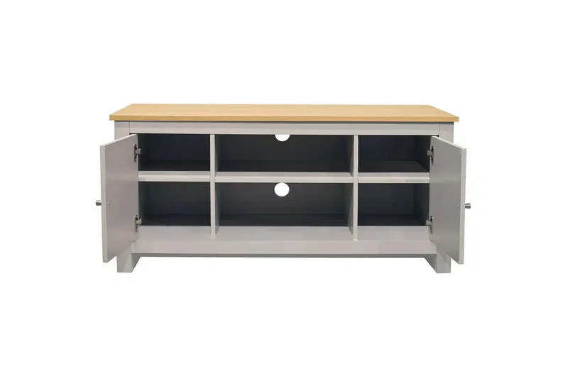 Lowboard Emerald 120x39x58 cm, Natur/Grå - 120x39x58 cm, Natur/Grå - Möbler - Tv möbel & mediamöbel - TV bänk & mediabänk