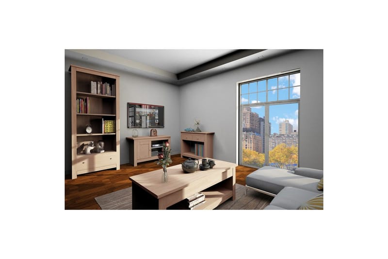 Lowboard Emerald 95x39x58 cm, Natur - 95x39x58 cm, Natur - Möbler - Tv möbel & mediamöbel - TV bänk & mediabänk